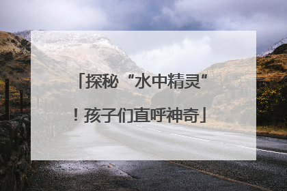 探秘“水中精灵”！孩子们直呼神奇