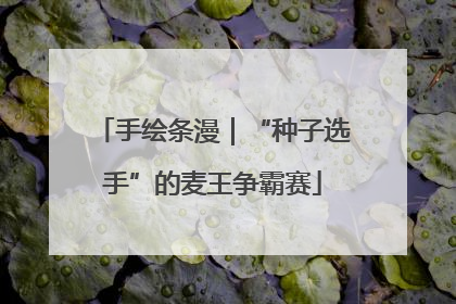 手绘条漫｜“种子选手”的麦王争霸赛