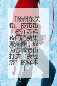 扬州东关街、皮市街上榜江苏省夜间消费集聚商圈，成为古城老街打造“夜经济”的样本