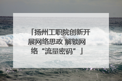扬州工职院创新开展网络思政 解锁网络“流量密码”