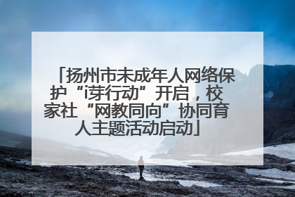 扬州市未成年人网络保护“i芽行动”开启，校家社“网教同向”协同育人主题活动启动