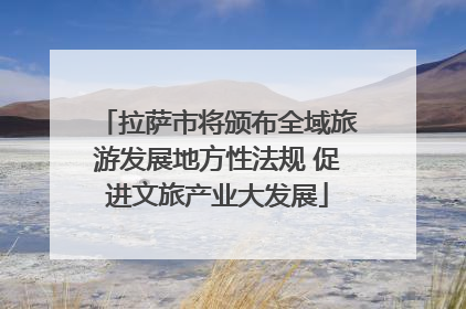 拉萨市将颁布全域旅游发展地方性法规 促进文旅产业大发展
