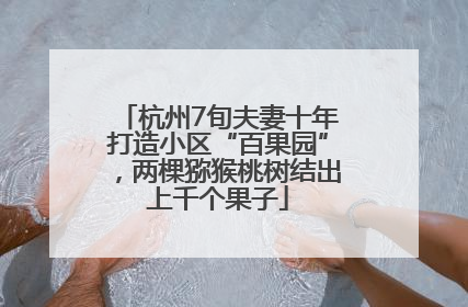 杭州7旬夫妻十年打造小区“百果园”，两棵猕猴桃树结出上千个果子
