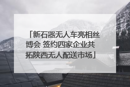新石器无人车亮相丝博会 签约四家企业共拓陕西无人配送市场