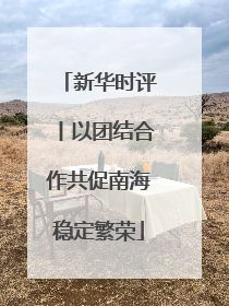 新华时评丨以团结合作共促南海稳定繁荣