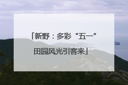 新野：多彩“五一” 田园风光引客来