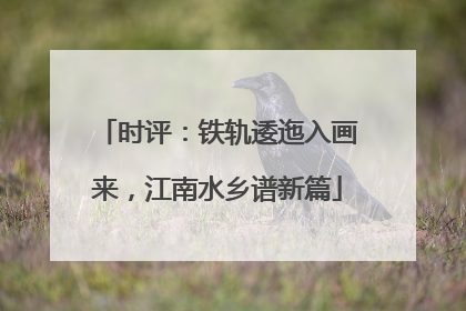 时评：铁轨逶迤入画来，江南水乡谱新篇