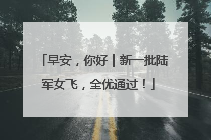 早安，你好｜新一批陆军女飞，全优通过！