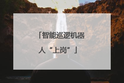 智能巡逻机器人“上岗”