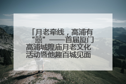 月老牵线，高浦有“囍”——首届厦门高浦城隍庙月老文化活动暨他趣百城见面会隆重举办
