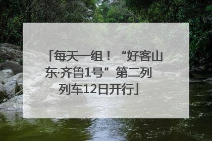 每天一组！“好客山东·齐鲁1号”第二列列车12日开行