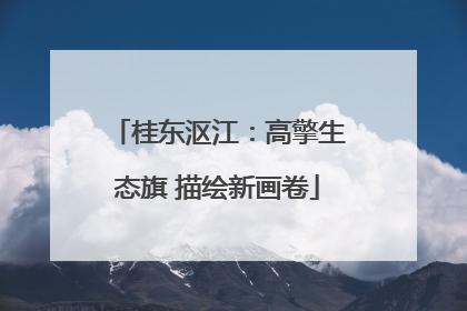 桂东沤江：高擎生态旗 描绘新画卷