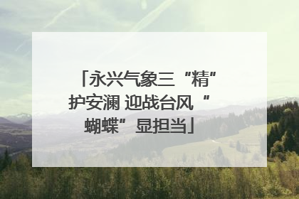 永兴气象三“精”护安澜 迎战台风“蝴蝶”显担当