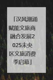 汉风潮涌赋能文旅商融合发展2025未央区文旅消费季启幕