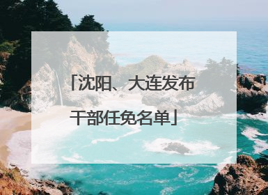 沈阳、大连发布干部任免名单