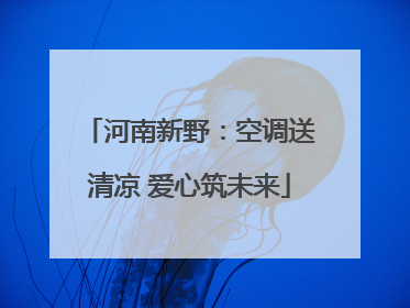 河南新野：空调送清凉 爱心筑未来