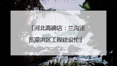 河北高碑店：兰沟洼蓄滞洪区工程建设忙
