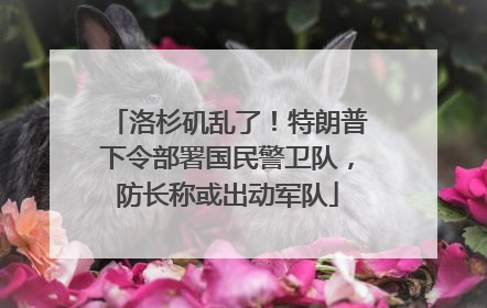洛杉矶乱了！特朗普下令部署国民警卫队，防长称或出动军队