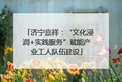 济宁嘉祥：“文化浸润+实践服务”赋能产业工人队伍建设