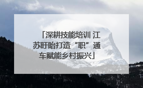 深耕技能培训 江苏盱眙打造“职”通车赋能乡村振兴