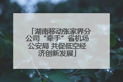 湖南移动张家界分公司“牵手”省机场公安局 共促低空经济创新发展