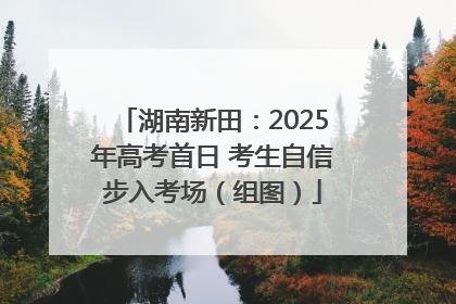 湖南新田：2025年高考首日 考生自信步入考场（组图）