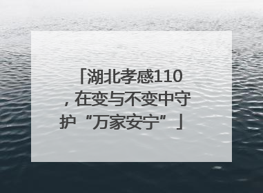 湖北孝感110，在变与不变中守护“万家安宁”