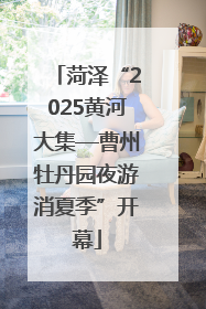 菏泽“2025黄河大集—曹州牡丹园夜游消夏季”开幕