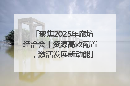 聚焦2025年廊坊经洽会丨资源高效配置，激活发展新动能