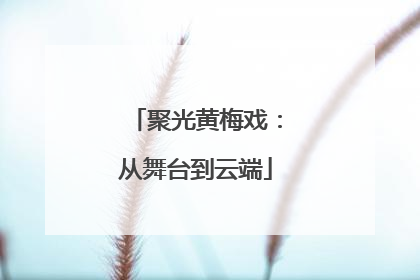 聚光黄梅戏：从舞台到云端