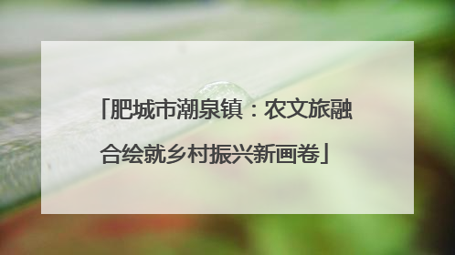 肥城市潮泉镇：农文旅融合绘就乡村振兴新画卷