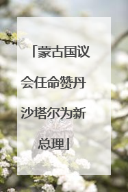 蒙古国议会任命赞丹沙塔尔为新总理