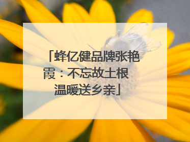 蜂亿健品牌张艳霞：不忘故土根 温暖送乡亲