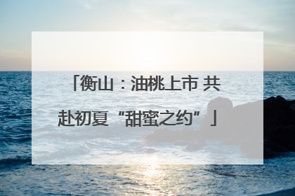 衡山：油桃上市 共赴初夏“甜蜜之约”