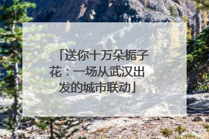 送你十万朵栀子花：一场从武汉出发的城市联动
