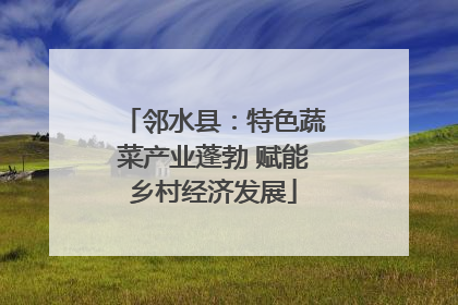 邻水县：特色蔬菜产业蓬勃 赋能乡村经济发展