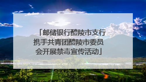 邮储银行醴陵市支行携手共青团醴陵市委员会开展禁毒宣传活动