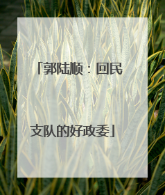 郭陆顺：回民支队的好政委