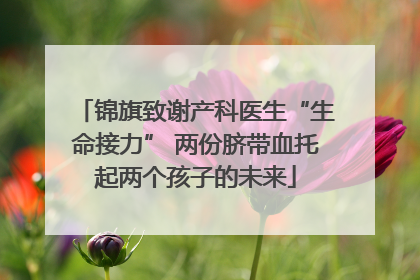 锦旗致谢产科医生“生命接力” 两份脐带血托起两个孩子的未来