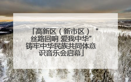 高新区（新市区）“丝路回响 爱我中华”铸牢中华民族共同体意识音乐会启幕