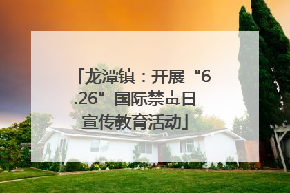 龙潭镇：开展“6.26”国际禁毒日宣传教育活动