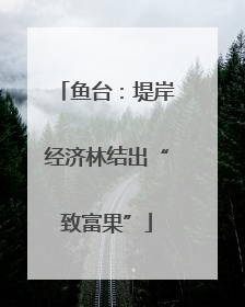 鱼台：堤岸经济林结出“致富果”