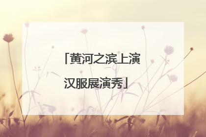 黄河之滨上演汉服展演秀