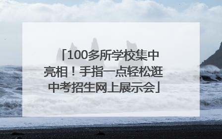 100多所学校集中亮相！手指一点轻松逛中考招生网上展示会