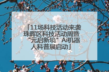 11场科技活动来袭 珠晖区科技活动周暨“元启新境”Ai机器人科普展启动