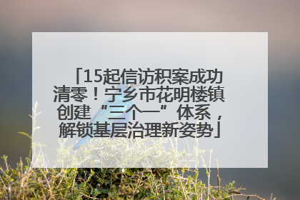 15起信访积案成功清零！宁乡市花明楼镇创建“三个一”体系，解锁基层治理新姿势