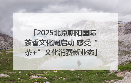 2025北京朝阳国际茶香文化周启动 感受“茶+”文化消费新业态