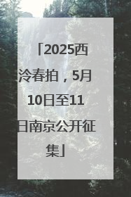 2025西泠春拍，5月10日至11日南京公开征集