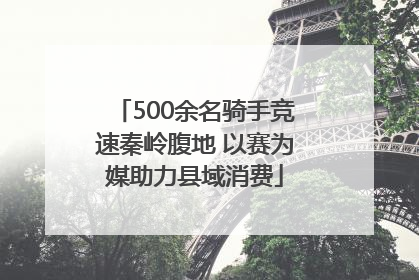 500余名骑手竞速秦岭腹地 以赛为媒助力县域消费