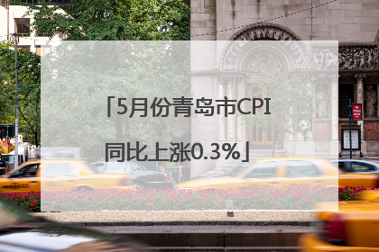 5月份青岛市CPI同比上涨0.3%